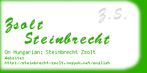 zsolt steinbrecht business card